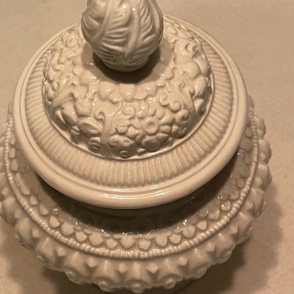 Vintage Mottahedeh Italian Covered Jar Creamware - Picture 2 of 10